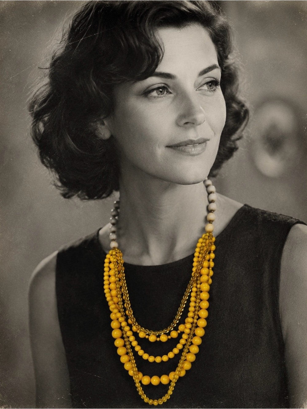 Vintage Multi Strand Tiered Layered Statement Necklace